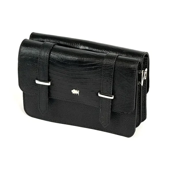 1268-کیف-دوشی-چرم-دخترانه-دو-سگگ-طرح-لیزارد-1