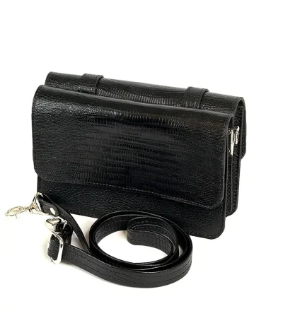 1268-کیف-دوشی-چرم-دخترانه-دو-سگگ-طرح-لیزارد-1